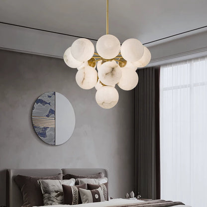 Luxury Minimalist Cloudstone Chandelier