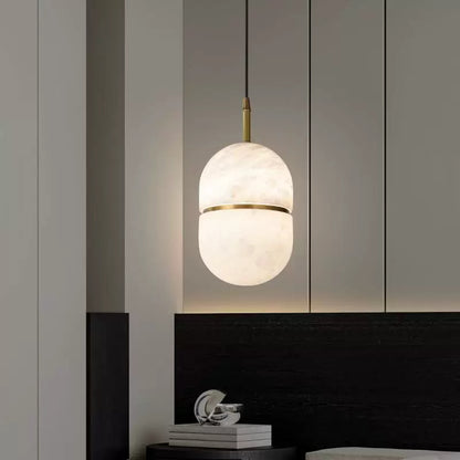 Natural Marble Stone Bedroom Bedside Chandelier