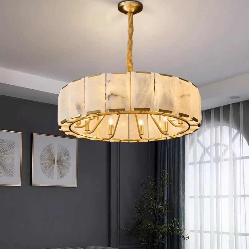 Luxury Natural Marble Living Room Pendant Light ﻿