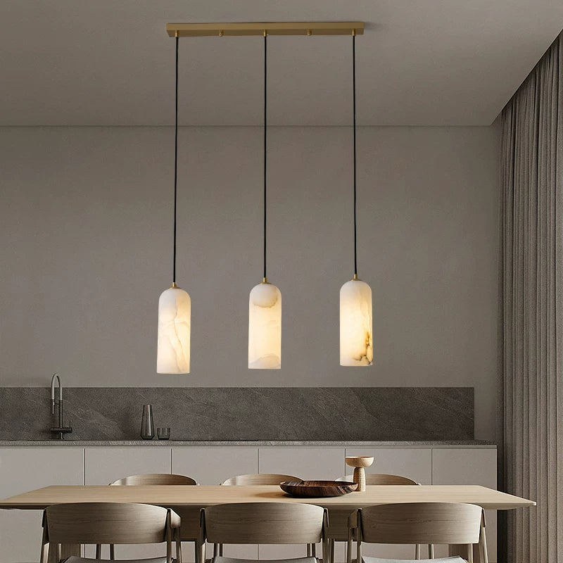 Marble Bedroom Bedside LED Chandelier