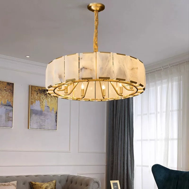 Luxury Natural Marble Living Room Pendant Light ﻿