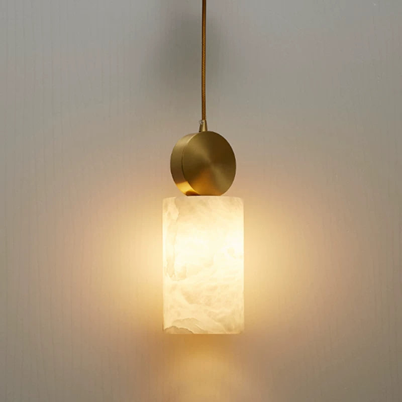 Nordic Marble Stone Bedroom Small Chandelier