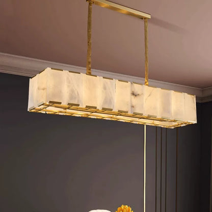 Luxury Natural Marble Living Room Pendant Light ﻿