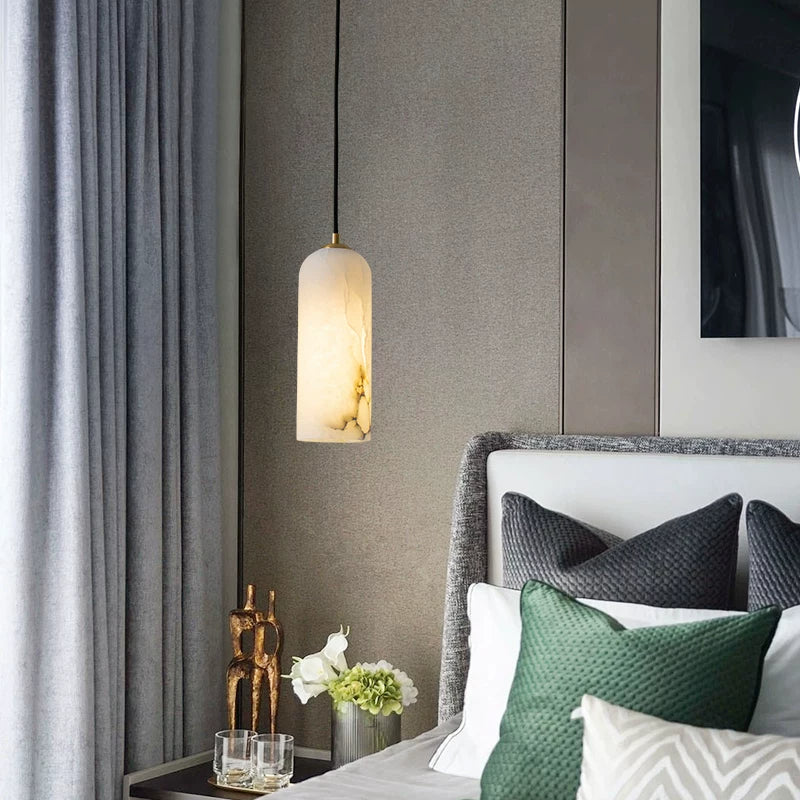 Marble Bedroom Bedside LED Chandelier