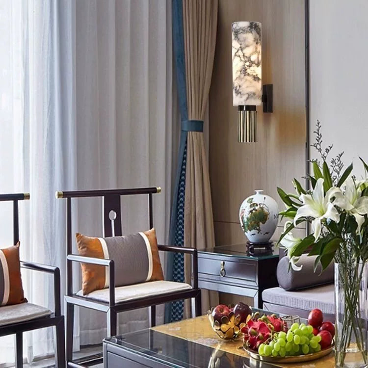 Natural Marble Living Room Restaurant Wall Lamp