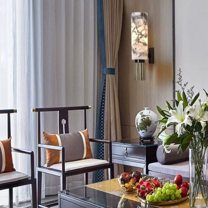 Natural Marble Living Room Restaurant Wall Lamp
