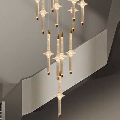Modern High Long Staircase Chandelier
