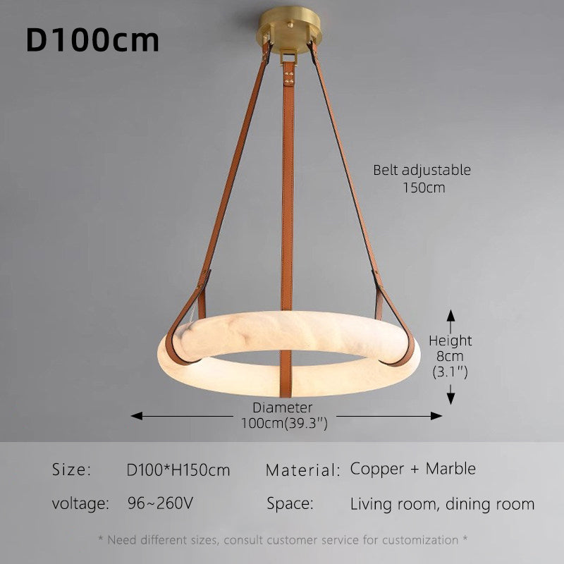 Marble Fixture Living Room Villa Chandelier
