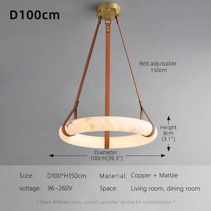 Marble Fixture Living Room Villa Chandelier