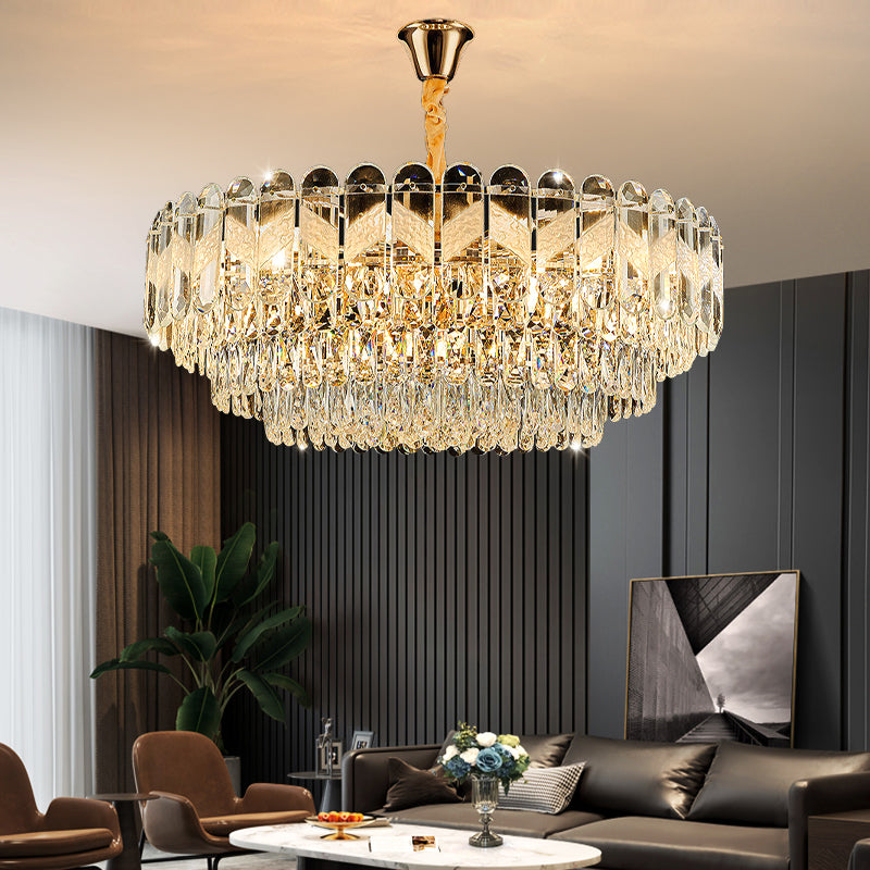 Luxury Living Room LED Crystal Ceiling Chandelier