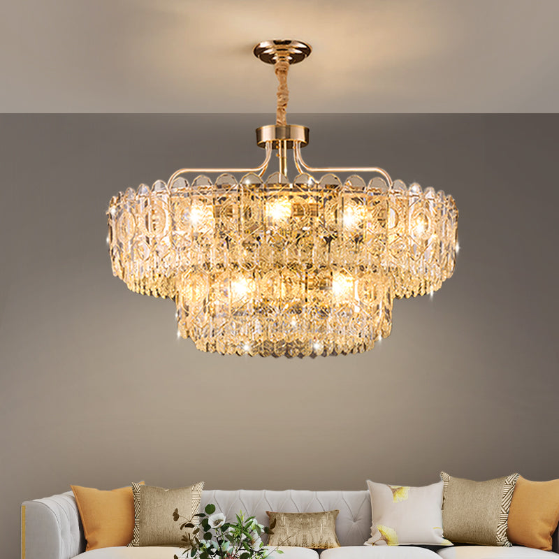 Luxury Villa Living Room Crystal Chandelier