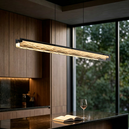 Modern Minimalist Linear Dining Room Pendant Light