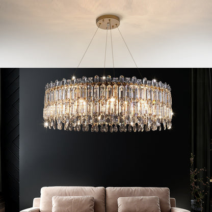 Luxury Villa Living Room Crystal High-end Hanging Chandelier