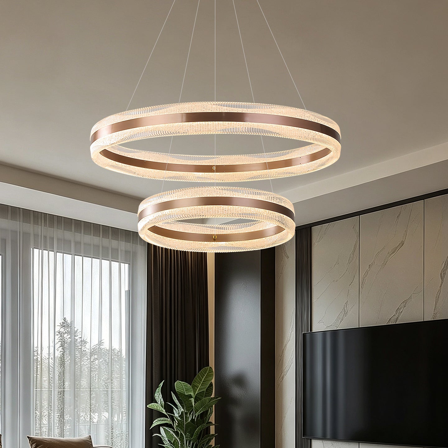 Modern Luxury Simple Circular Pendant Lamp