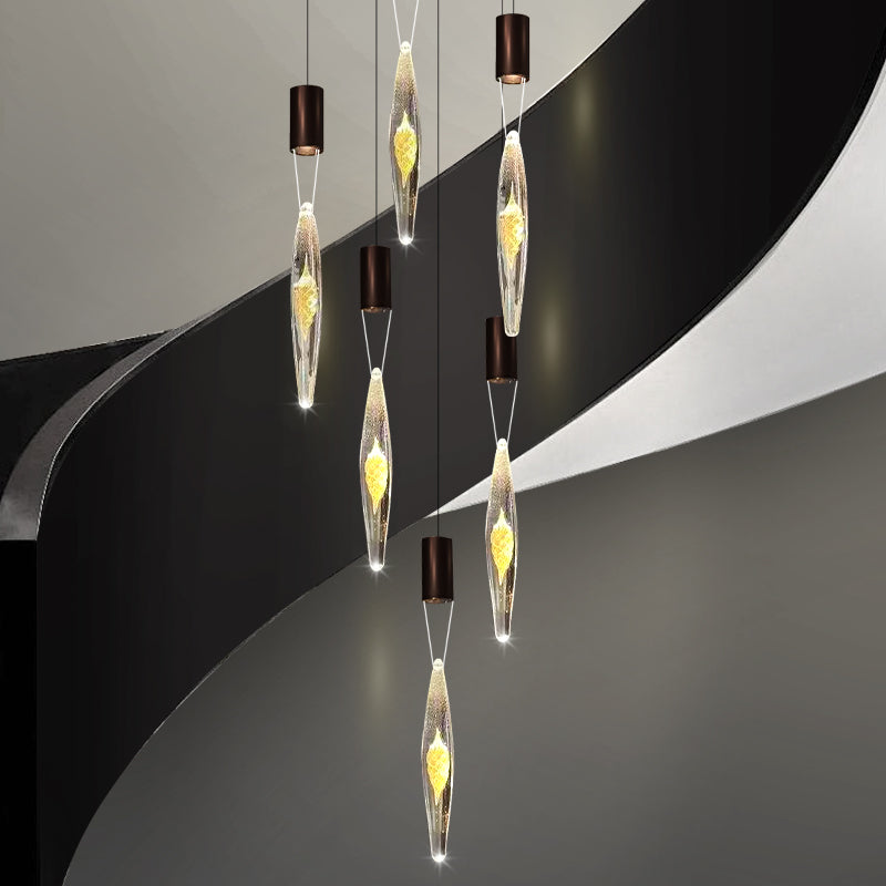 Modern Luxury Staircase LED Chandelier