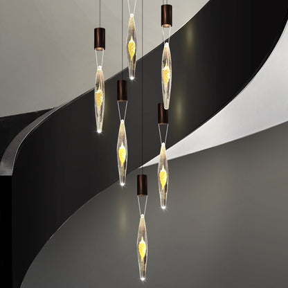 Modern Luxury Staircase LED Chandelier