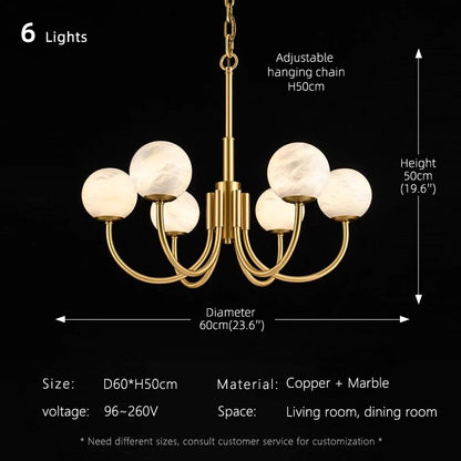 Luxury Living room Marble Pendant light