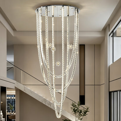 Luxury Villa Duplex Loft Hall High Ceiling Chandelier