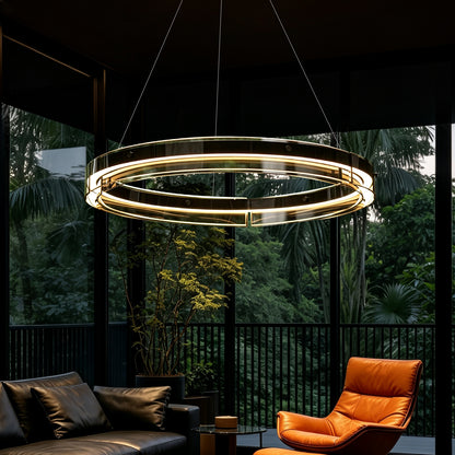 Modern Living Room Villa Dining Room Ring Chandelier