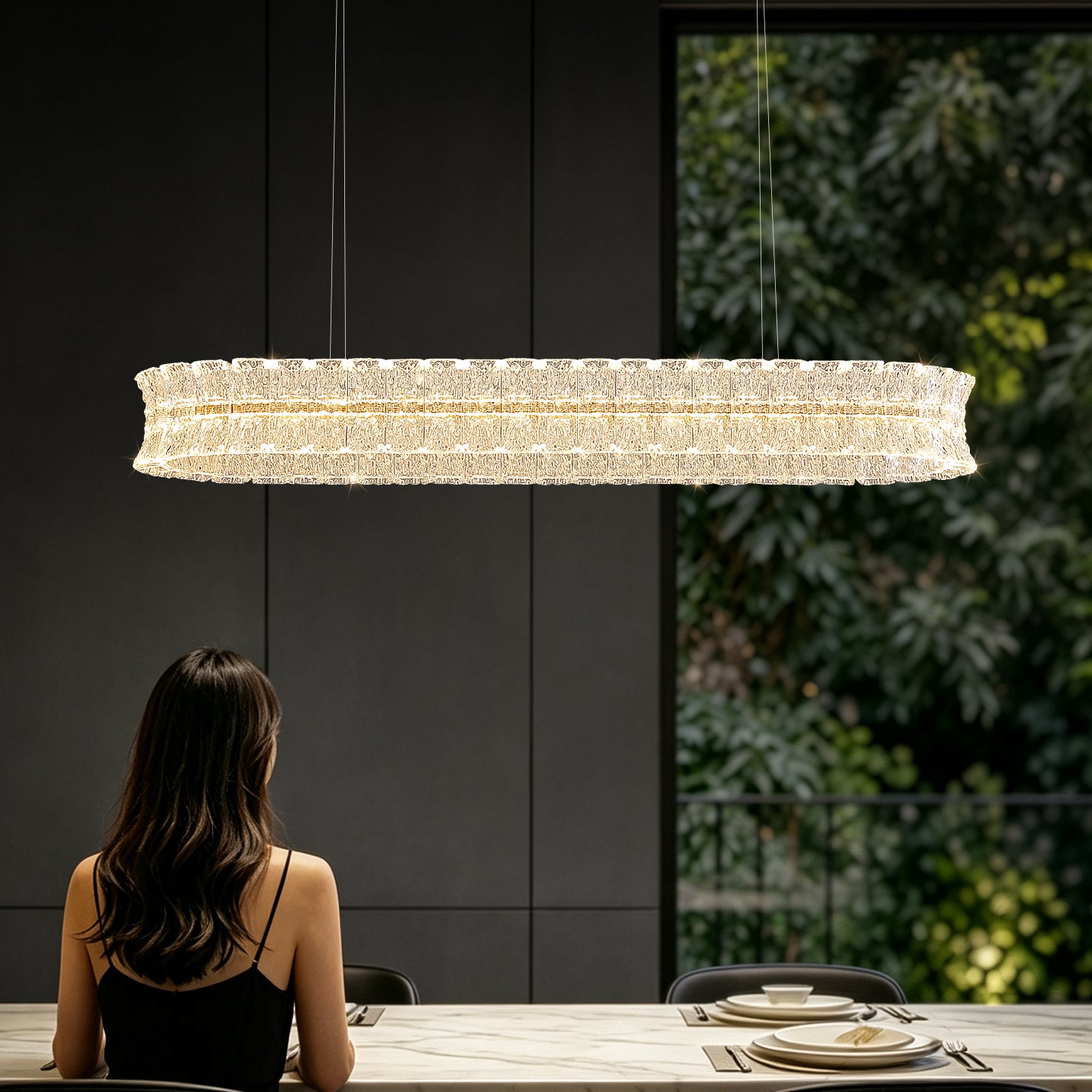 Luxury Villa Bar Kitchen Dining Room Chandelier