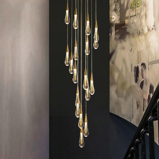 Modern Crystal Chandelier Staircase Chandelier