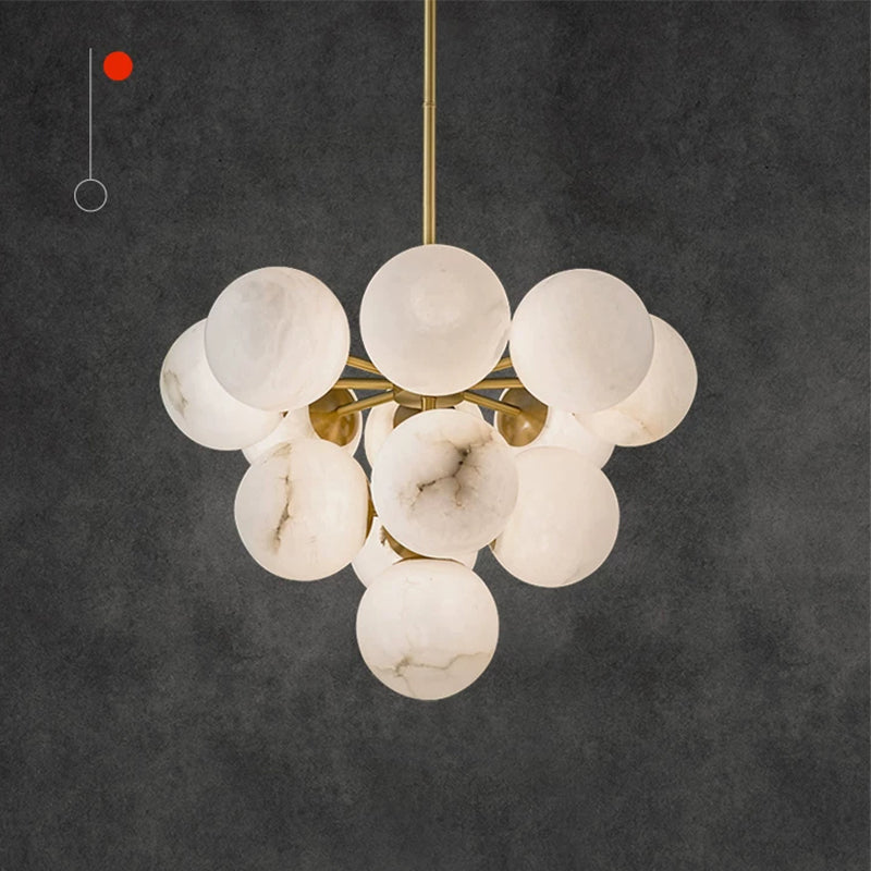 Luxury Minimalist Cloudstone Chandelier