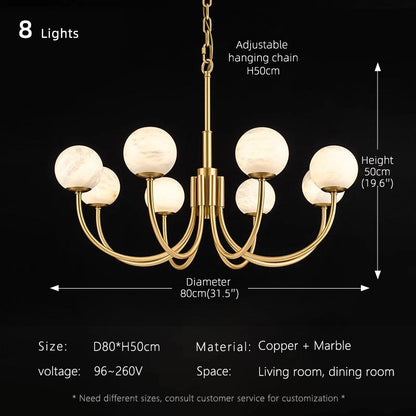 Luxury Living room Marble Pendant light