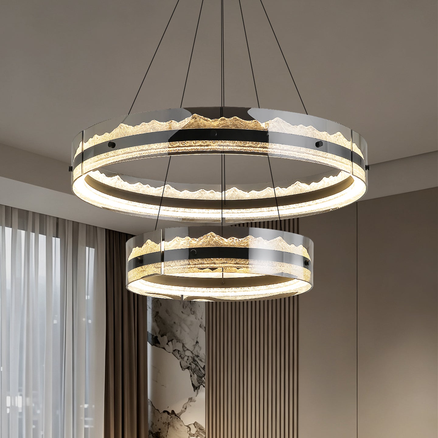 Luxury Ring Living Room Chandelier