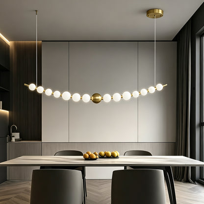 Modern Long Dining Room Kitchen ball Chandelier