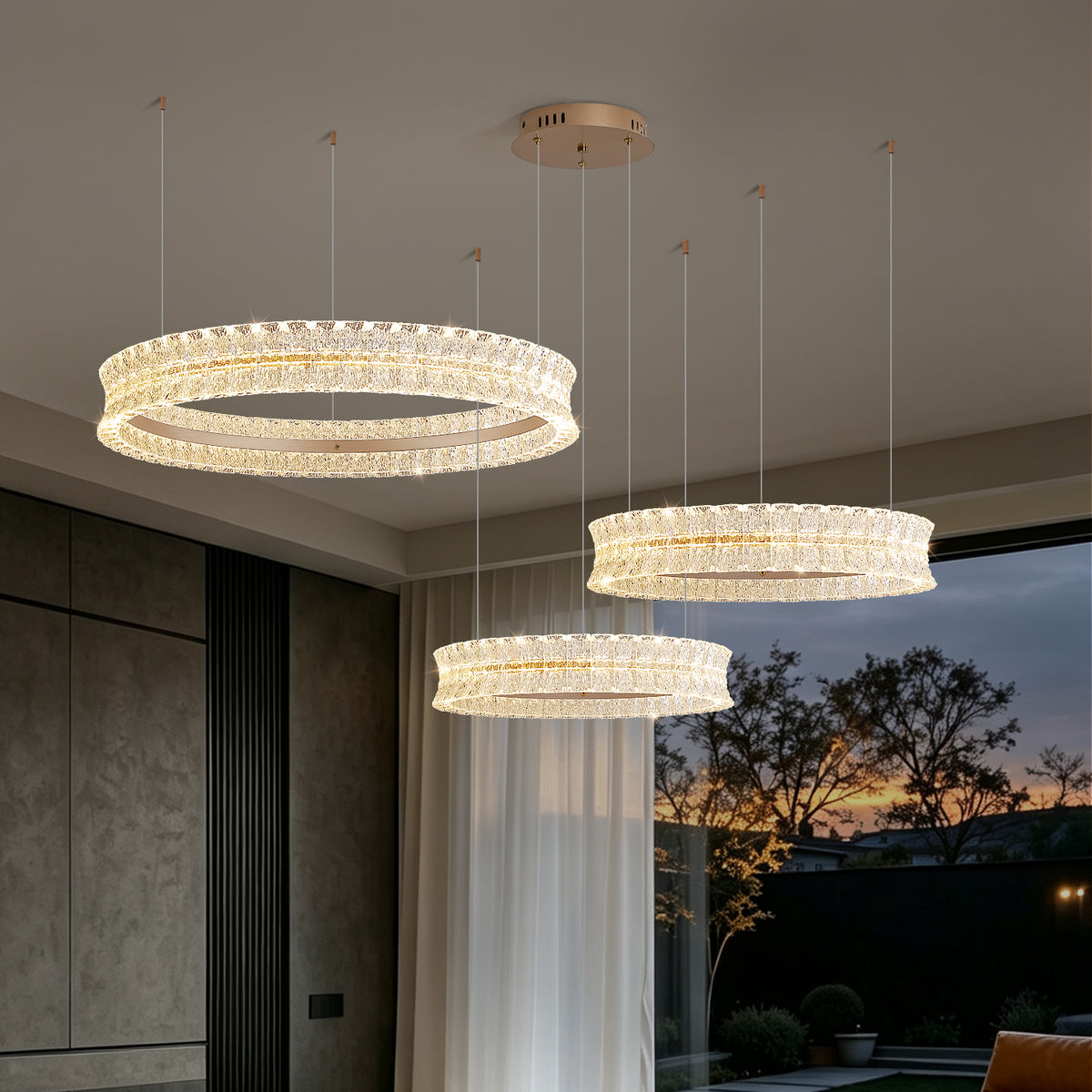 Luxury Living Room Villa Kitchen Island Chandelier