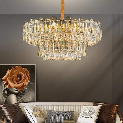 Modern Led Living Room Ceiling Dining Room Crystal Hanging Lamp