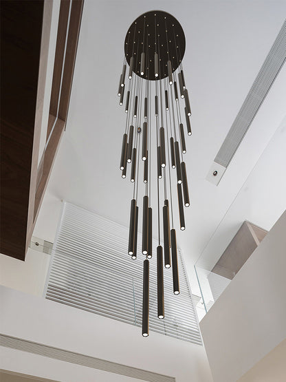 Modern LED Stair Pendant Light Villa Duplex Ceiling Hanging Lamps