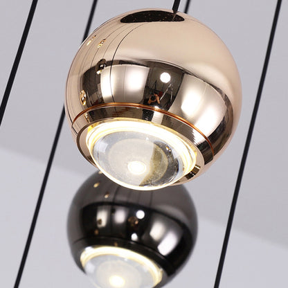 Luxury LED Staircase nordic minimalist Chandelier