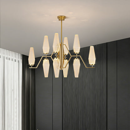 Modern Dining Room Chandelier Villa Living Room Kitchen Pendant Light Designer Creative Glass Luxury Living Room Chandelier