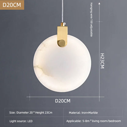 Natural Marble Art Middle Hot Sell Chandelier