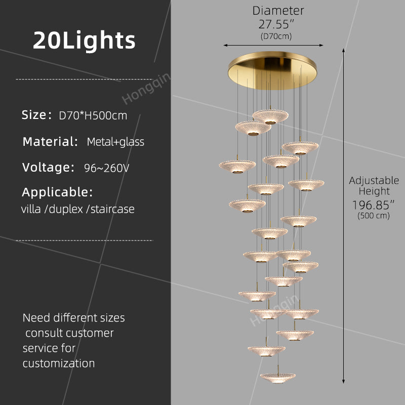 Modern Led Staircase Pendant Lamp