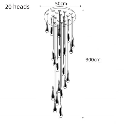 Modern Crystal Chandelier Staircase Chandelier