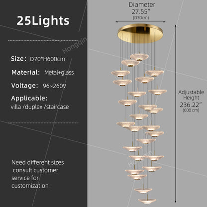 Modern Led Staircase Pendant Lamp