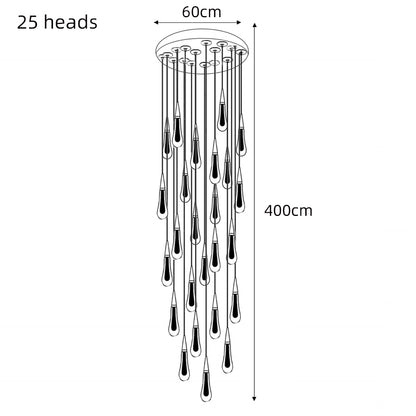 Modern Crystal Chandelier Staircase Chandelier