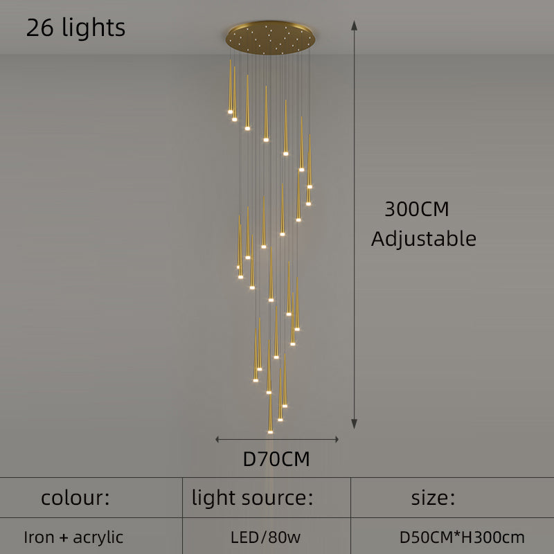 Staircase Pendant Lamps Modern Led Hanging Lights