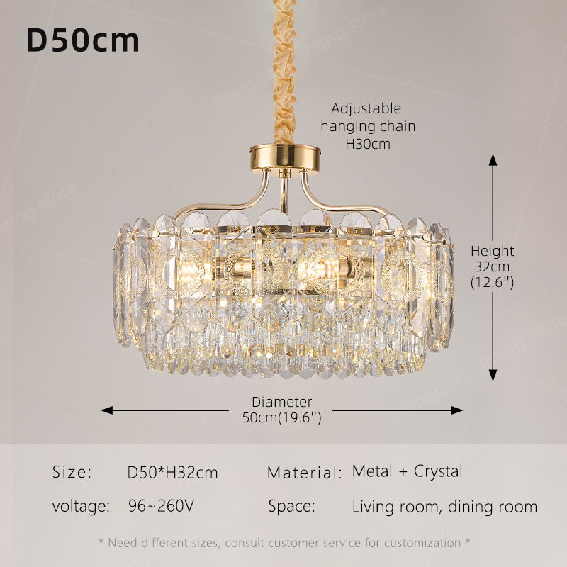 Luxury Villa Living Room Crystal Chandelier
