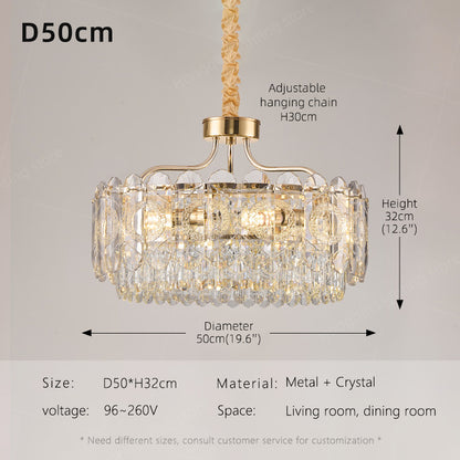 Luxury Villa Living Room Crystal Chandelier