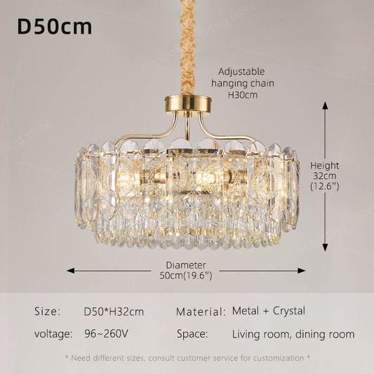 Luxury Villa Living Room Crystal Chandelier