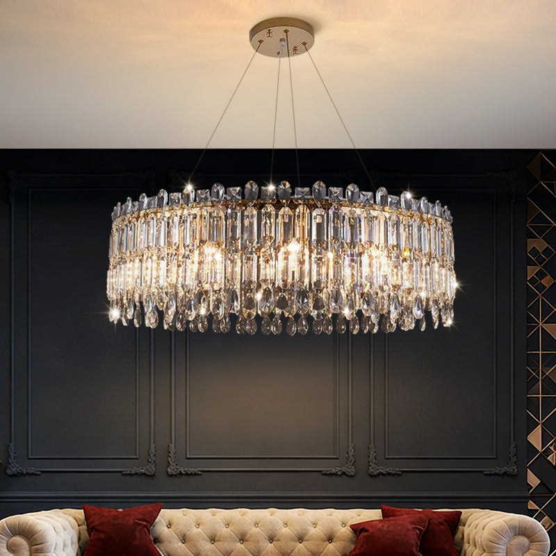 Luxury Villa Living Room Crystal High-end Hanging Chandelier
