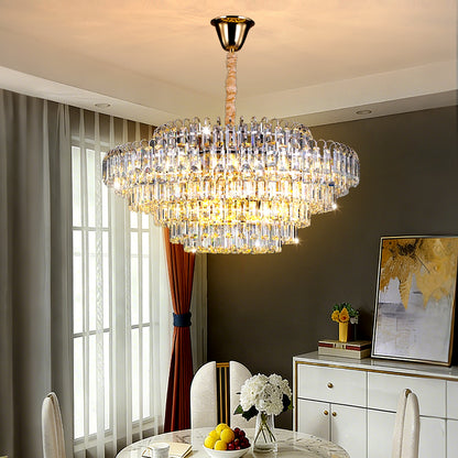 Modern Luxury Iron Crystal Chandelier