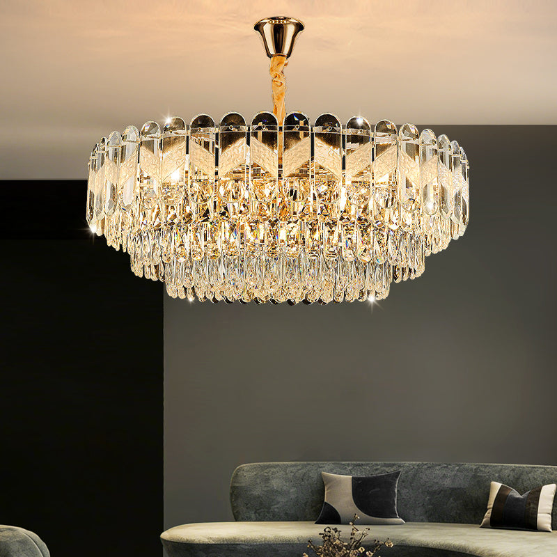 Luxury Living Room LED Crystal Ceiling Chandelier