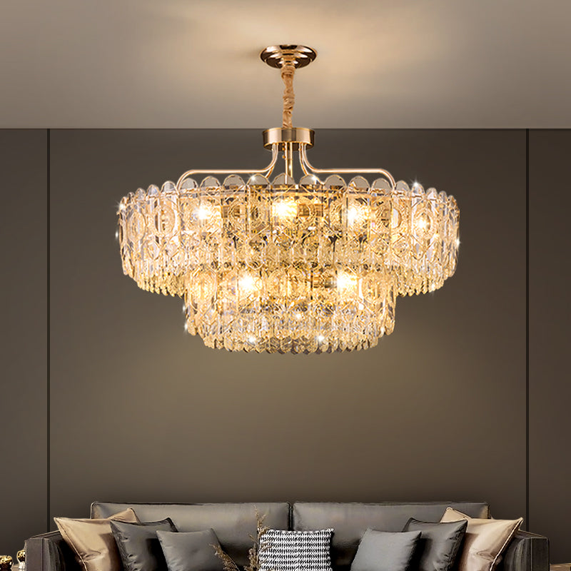 Luxury Villa Living Room Crystal Chandelier