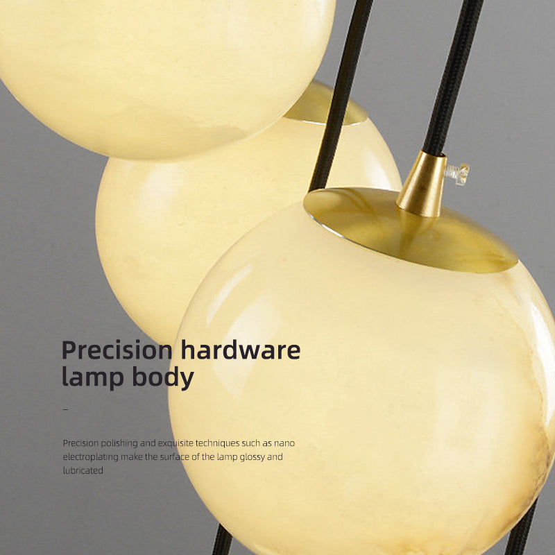 Luxury Marble High Minimalist Long Chandelier