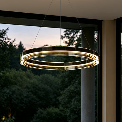 Modern Living Room Villa Dining Room Ring Chandelier