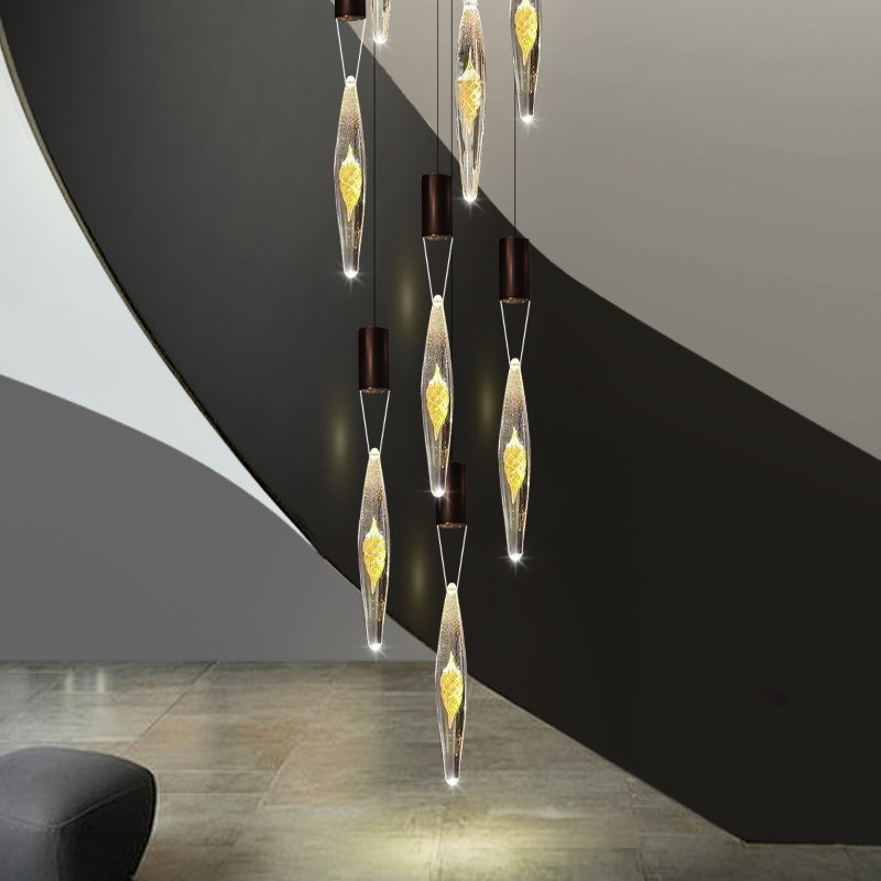 Modern Luxury Staircase LED Chandelier